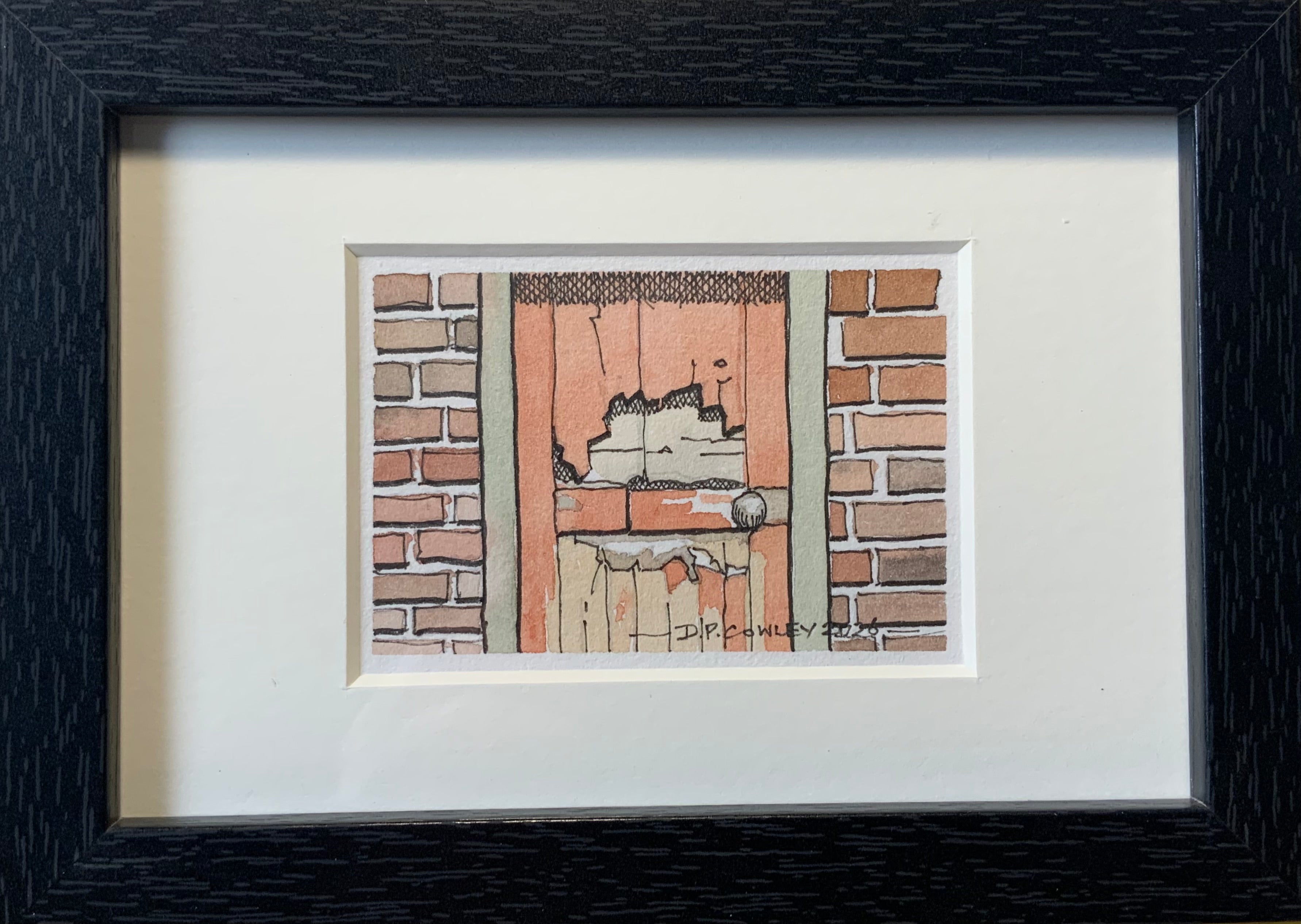 ‘Doorway’ Original Ink and watercolour