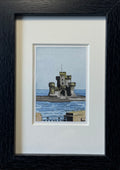 ‘Tower Of Refuge’ Original Ink and watercolor