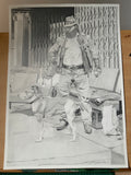 Pencil study - the late ‘Big Vinny’ Hells Angels MC, New York