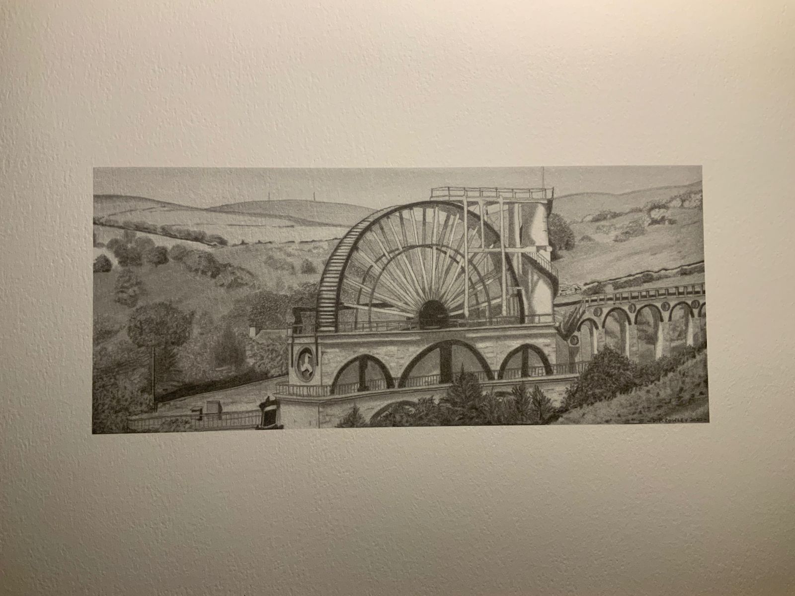 Laxey Wheel – A3 Limited Edition Print