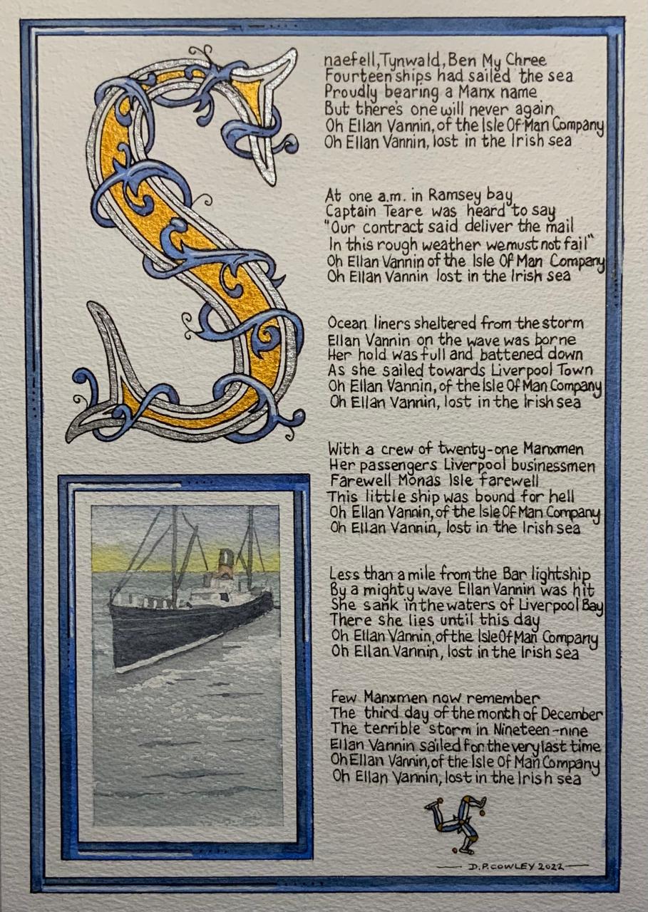 SS Ellan Vannin – A4 Limited Edition Print